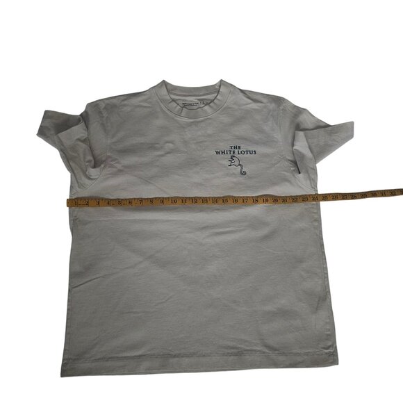 Abercrombie & Fitch Premium The White Lotus Cream Graphic Tee Men's Size Large - Picture 12 of 16